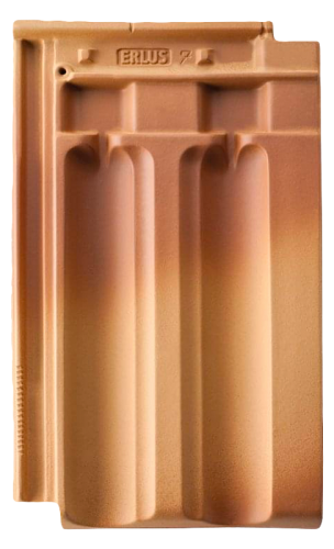 Керамическая черепица Erlus Grossfalzziegel,Sepia